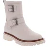 Mia Florence-l Womens Water-resistant Lug-sole Motorcycle Boots In Multi