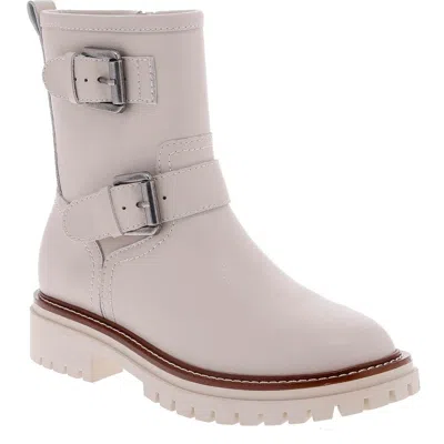 Mia Florence-l Womens Water-resistant Lug-sole Motorcycle Boots In Multi