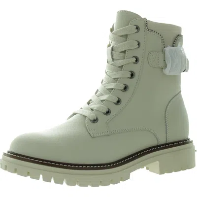 Mia Foster Womens Leather Lugg Sole Combat & Lace-up Boots In Multi