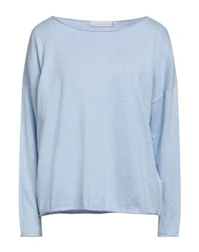 Mia Fratino Woman Sweater Sky Blue Size S Cotton, Cashmere