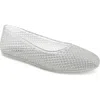 Mia Gelina Jelly Flat In Clear