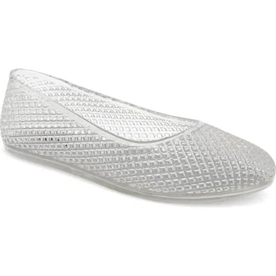 Mia Gelina Jelly Flat In Clear