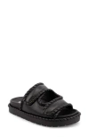 Mia Gemi Puffy Slide Sandal In Black