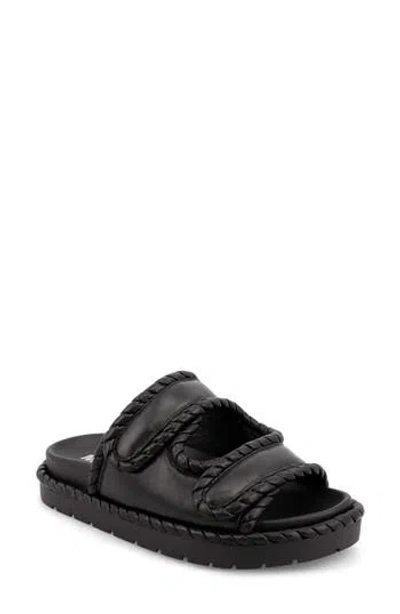 Mia Gemi Puffy Slide Sandal In Black