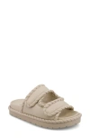 Mia Gemi Puffy Slide Sandal In Linen