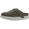 Mia Geneva Womens Round Toe Slip On Clogs In Grey
