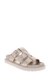 Mia Geni Slide Sandal In Gold
