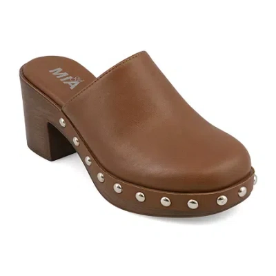 Mia Girl Earlene Womens Round Closed Toe Slip-on Shoe In Brown