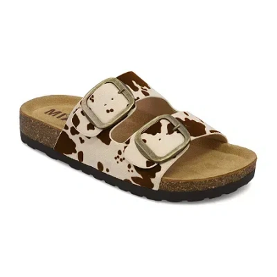 Mia Girl Elyana Womens Adjustable Strap Footbed Sandals In Brown