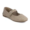 Mia Girl Flannel Womens Almond Closed Toe Mary Jane Shoes In Gray