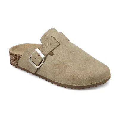 Mia Girl Gayl Little & Big Kid Girls Round Closed Toe Mules In Brown