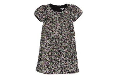 Mia Kids' Girl's Rainbow Sequin Dress In Multi