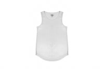 Mia Kids' Girl's Tank Top In Holographic In White