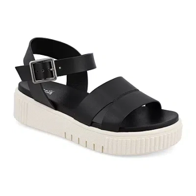 Mia Girl Tiaa Womens Ankle Strap Footbed Sandals In Black