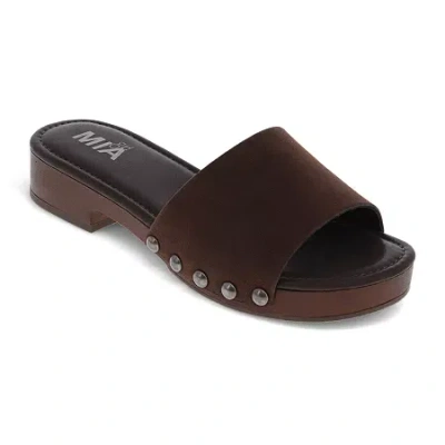 Mia Girl Womens Emrie Slide Sandals In Brown