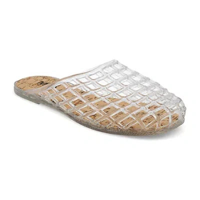 Mia Girl Womens Jellies Slide Sandals In White