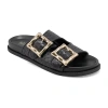 Mia Girl Womens Parie Slide Sandals In Black