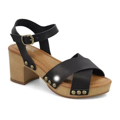 Mia Girl Womens Serenity Heeled Sandals In Black