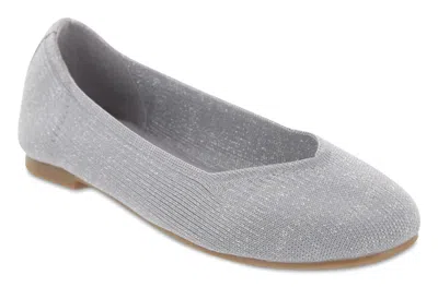 Mia Kids' Girls Kandi Flats In Silver In White