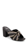 Mia Hania Block Heel Sandal In Black