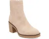 Mia Womens Zipper Nubuck Ankle Boots In Neutral