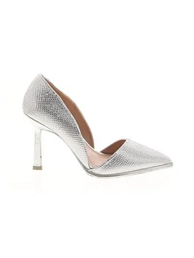 Pre-owned Mia Heels In Silver