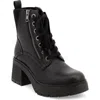 Mia Idalia Lace-up Platform Bootie In Black