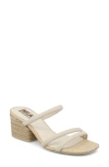 Mia Inara Espadrille Slide Sandal In Bone