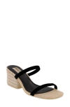 Mia Isabeli Espadrille Slide Sandal In Black