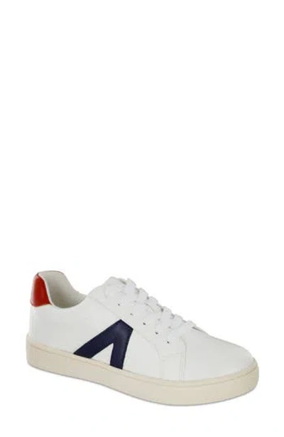 Mia Italia Low Top Sneaker In White/red/blue