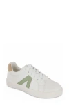Mia Italia Low Top Sneaker In White/sage/blush