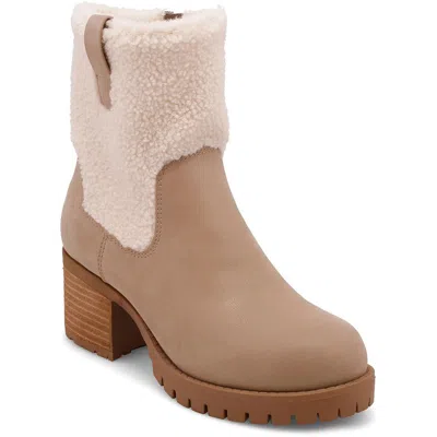 Mia Jakob Womens Zipper Faux Fur Booties In Multi