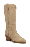 Mia Jenah Woven Cowboy Boot In Natural
