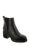 Mia Womens Block Heel Block Heel Ankle Boots In Black