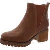 Mia Jody Womens Faux Leather Ankle Chelsea Boots In Multi