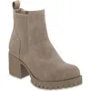 Mia Jonna Lug Sole Chelsea Boot In Brown