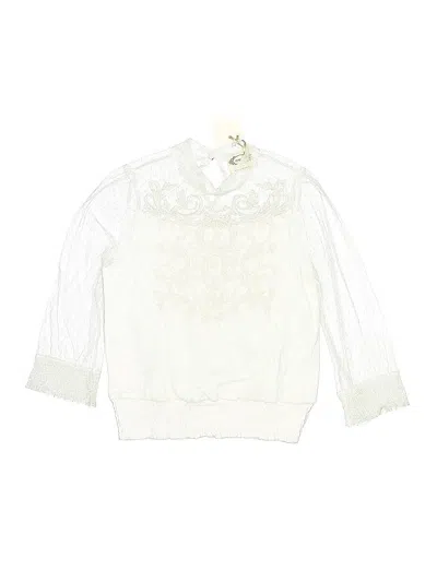 Pre-owned Mia Joy Kids' 3/4 Sleeve Blouse In White