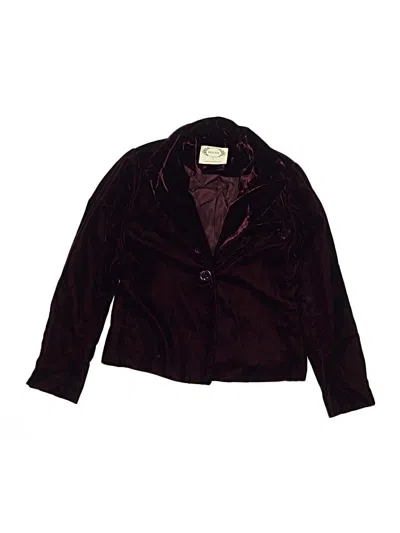 Pre-owned Mia Joy Kids' Blazer Jacket In Burgundy