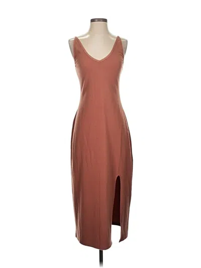 Pre-owned Mia Joy Casual Dress In Brown