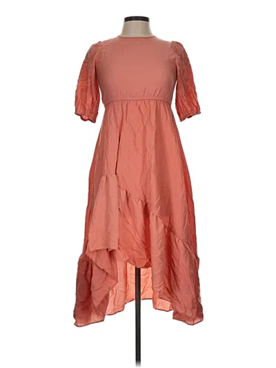 Pre-owned Mia Joy Casual Dress In Orange