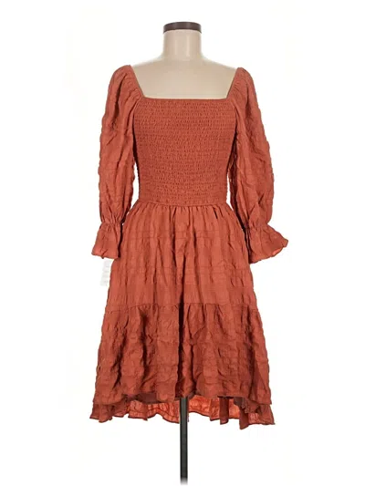 Pre-owned Mia Joy Casual Dress In Orange