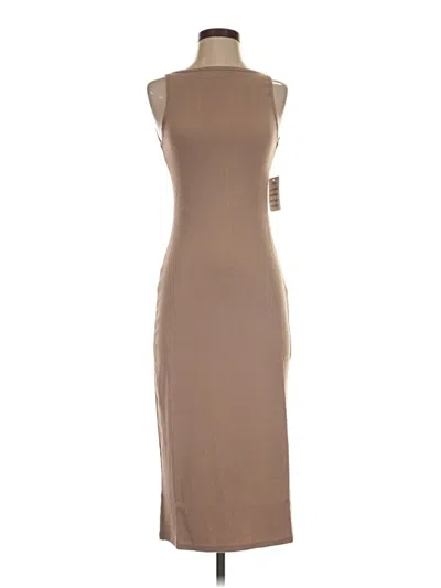 Pre-owned Mia Joy Casual Dress In Tan