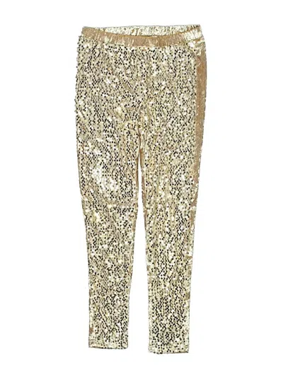 Pre-owned Mia Joy Kids' Casual Pants In Gold