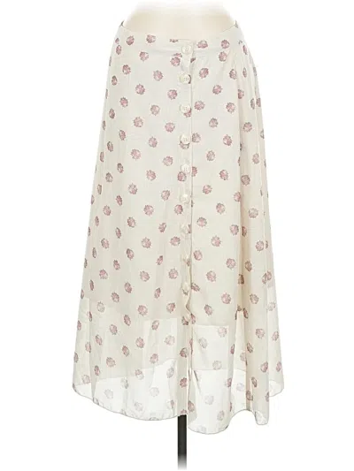 Pre-owned Mia Joy Casual Skirt In White