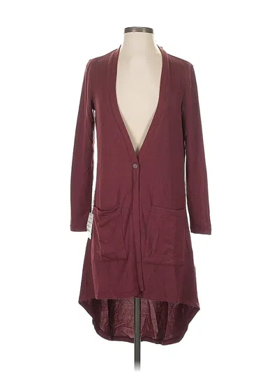 Pre-owned Mia Joy Coat In Burgundy