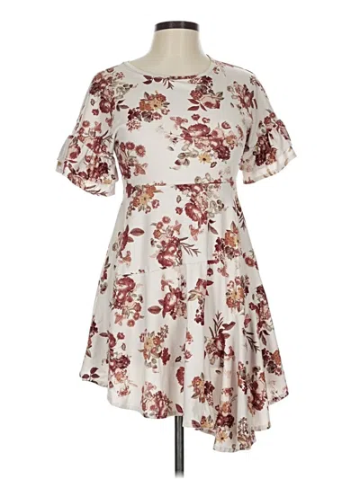 Pre-owned Mia Joy Cocktail Dress In Ivory