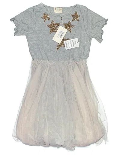 Pre-owned Mia Joy Kids' Dress In Gray