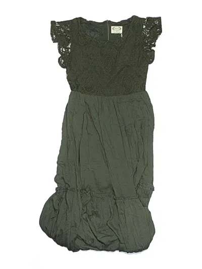 Pre-owned Mia Joy Kids' Dress In Green