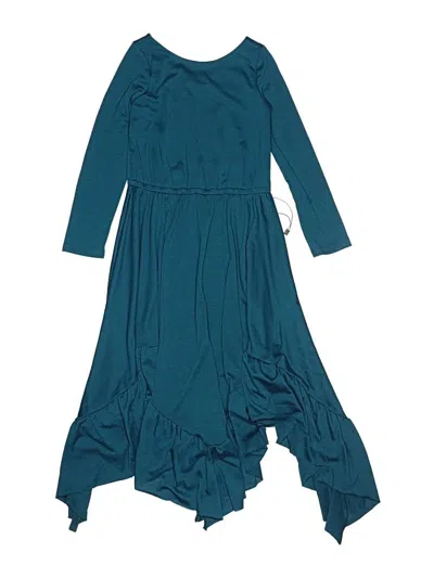 Pre-owned Mia Joy Kids' Dress In Teal