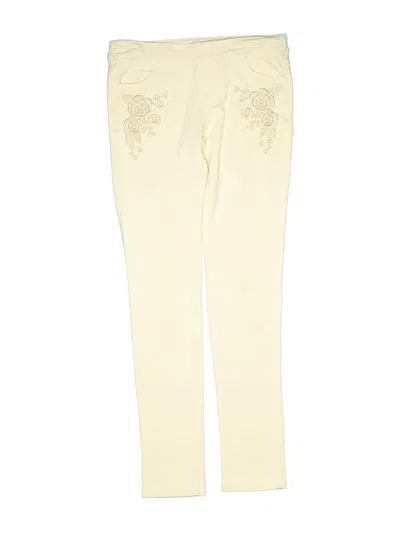 Pre-owned Mia Joy Kids' Jeggings In Ivory